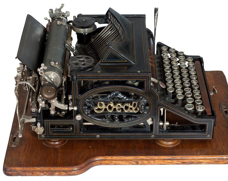 Ideal Typewriter vista lateral