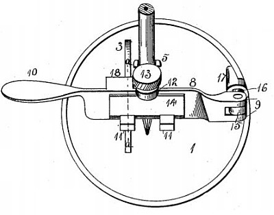 Vista superior de la patent US 755917 del Little Shaver
