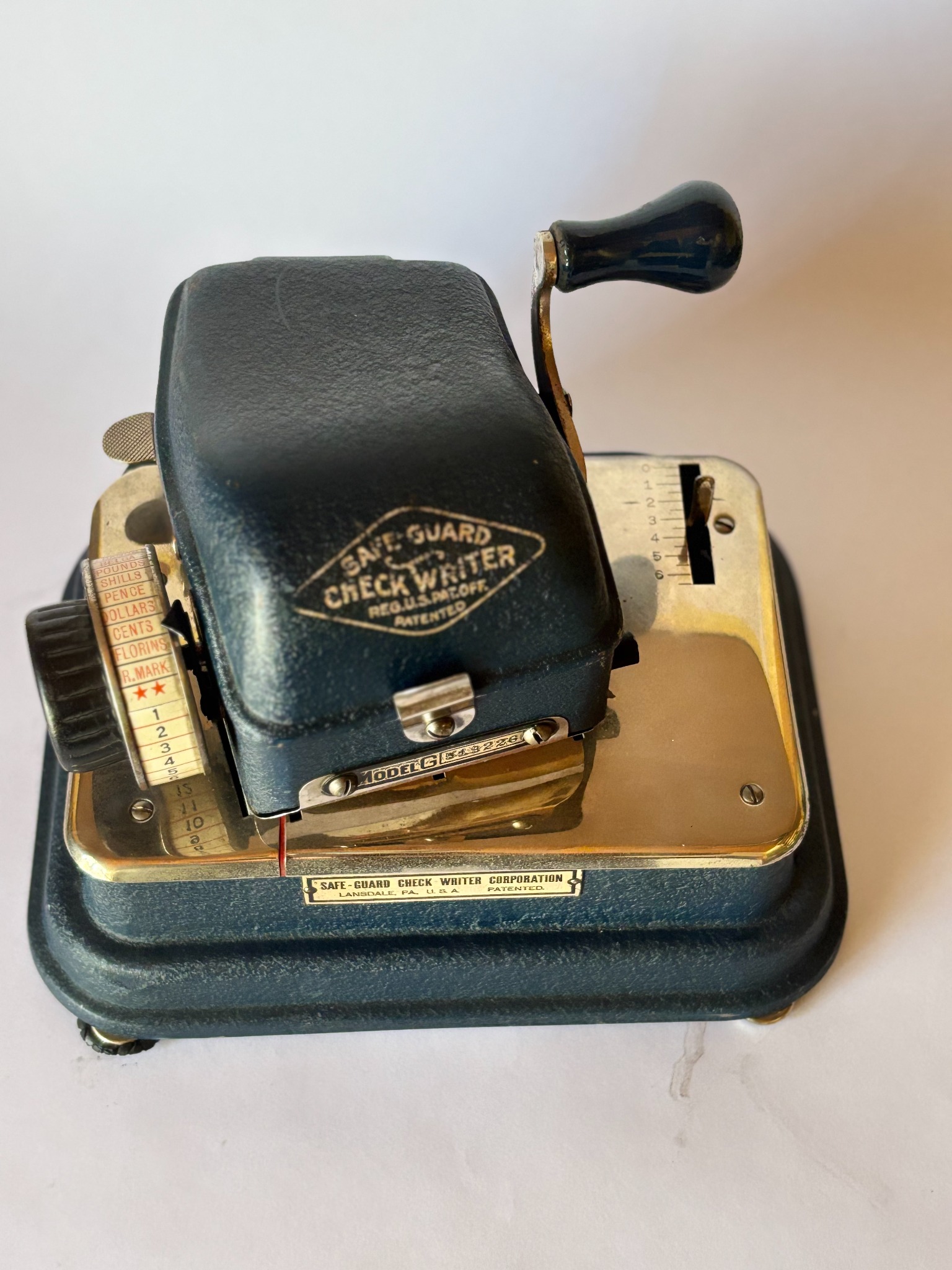Reglatge de profunditat del Safe-Guard Model G
