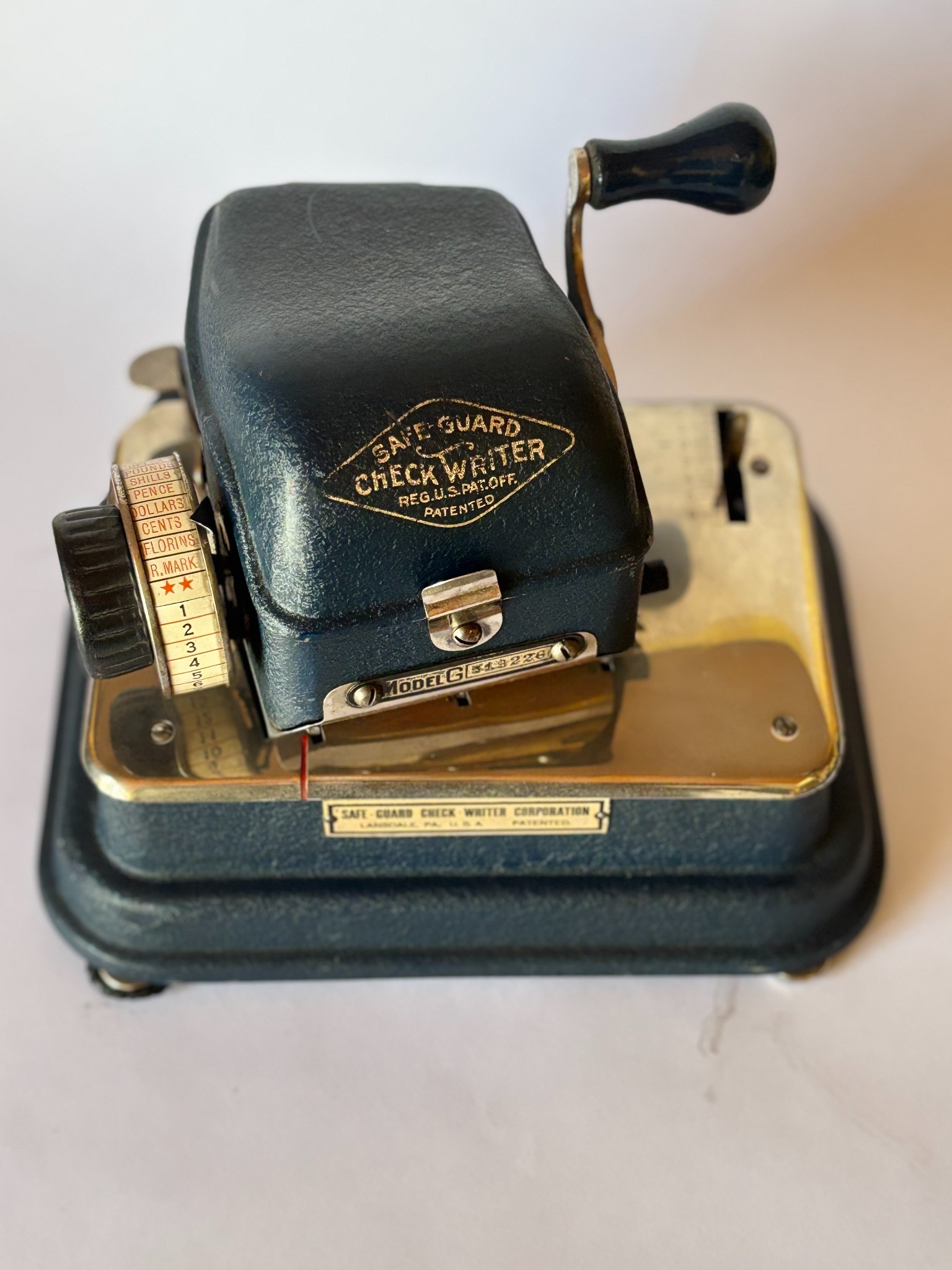 Vista superior del Safe-Guard Model G